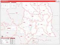 St. Landry Parish (), La Carrier Route Wall Map